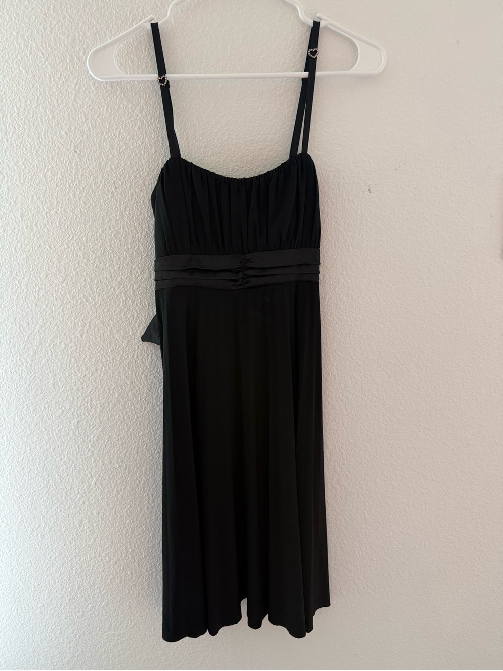 Taboo Black Spaghetti Strap Midi Dress